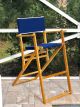 Oak Folding High Deck Chair