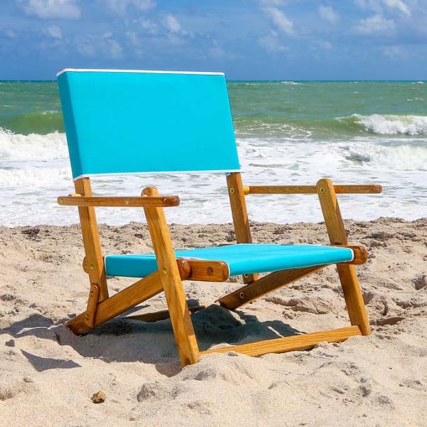 Anywhere Chair Oak Folding Mini Sand Chair Made In USA