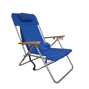 Hi-Back Steel Backpack Chair by Rio Beach with Optional Personalization